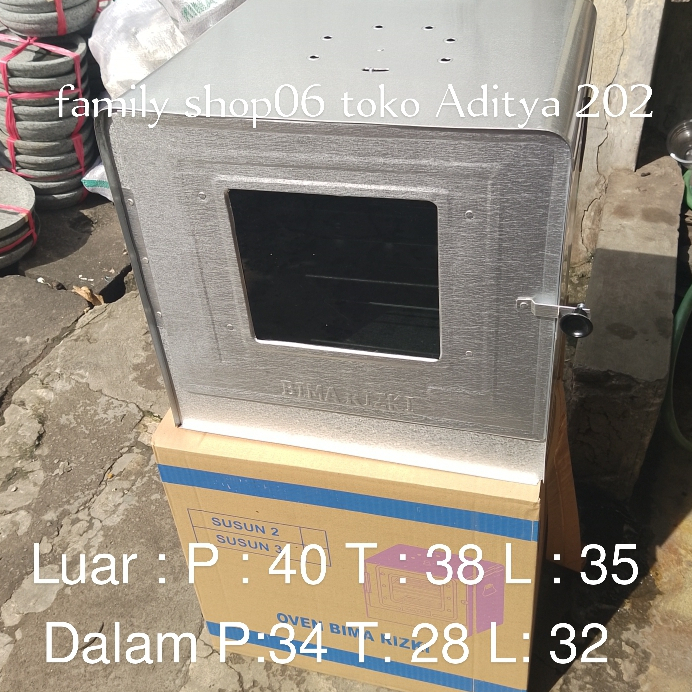 OVEN TANGKRING BIMA 42 SIZE BESAR Free 3 Loyang