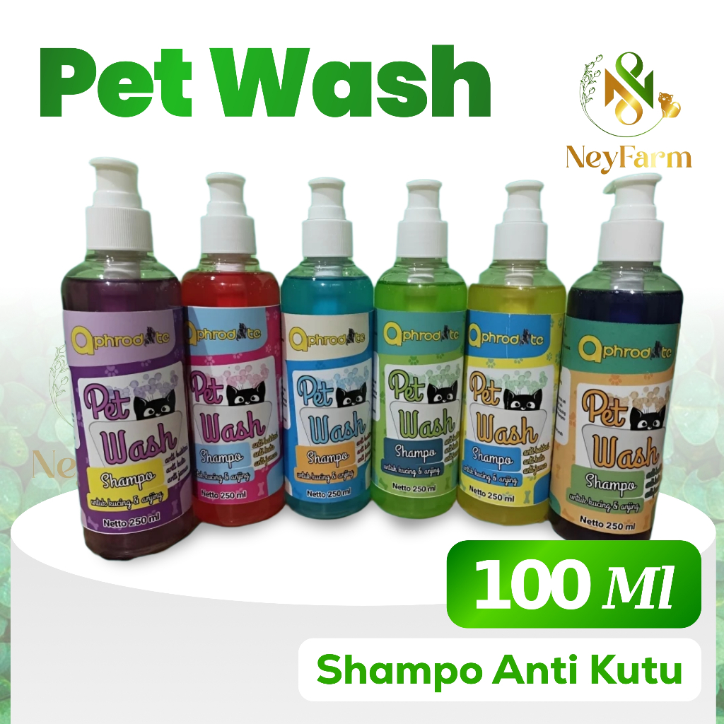 Shampo Shampoo Kucing Wangi Anti Kutu Anti Jamur 100ml Pump