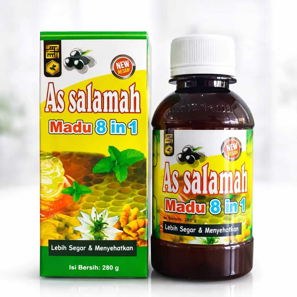 Madu As salamah 8 In 1 - Madu Batuk As Salamah - Obat Batuk