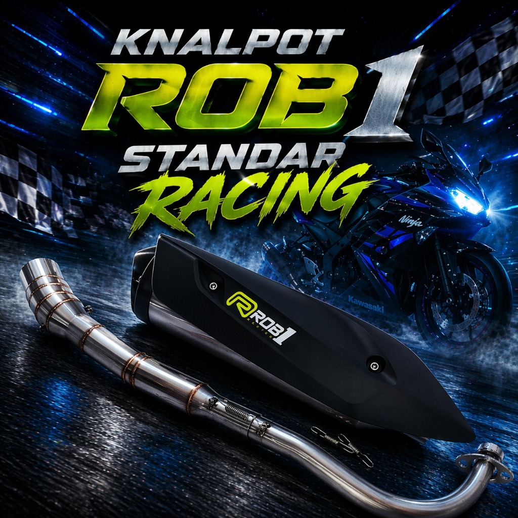 Knalpot ROB1 Supra Grand Jupiter Vega Revo Karisma Blade Shogun Smash MX 135