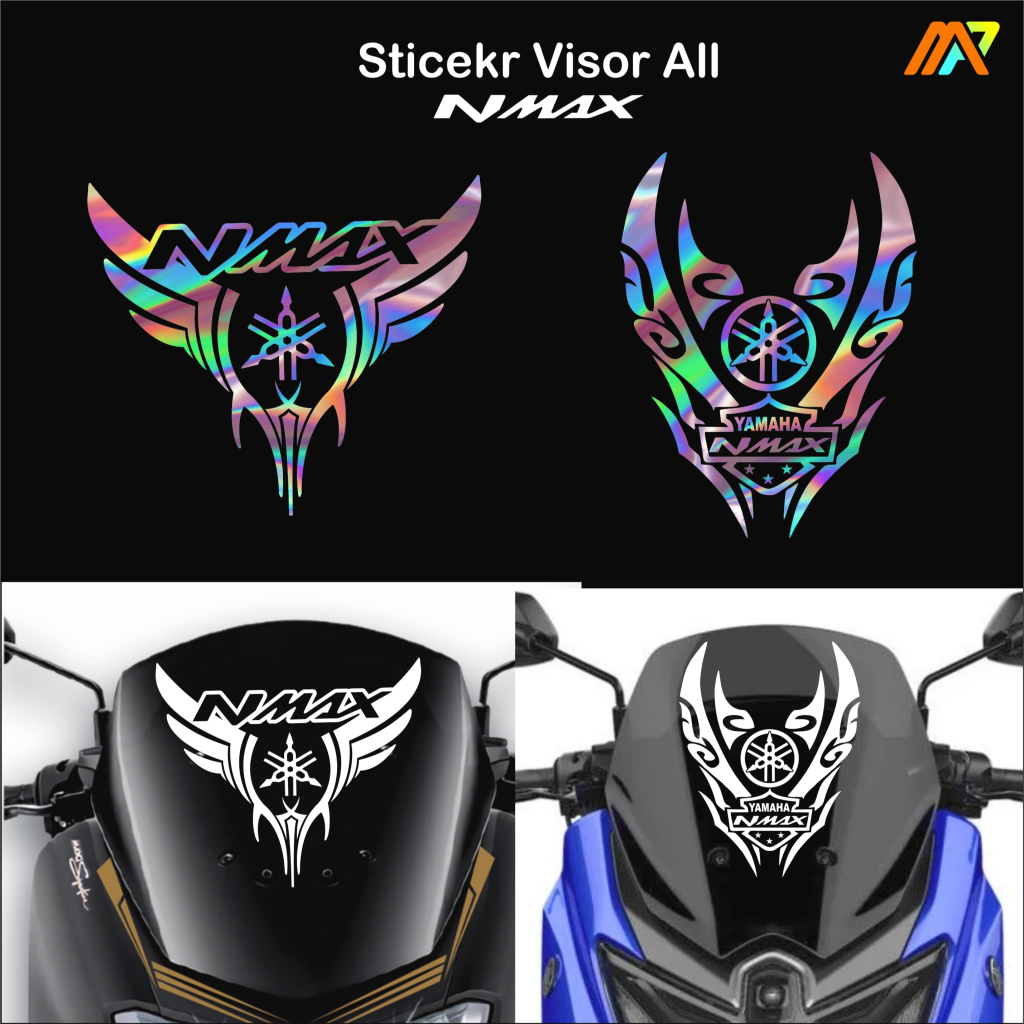 stiker visor NMAX - sticker cutting visor all  NMAX - stiker motor NMAX