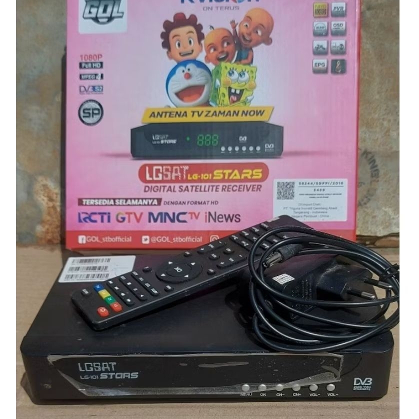 reseiver kvision LGsat bekas normal