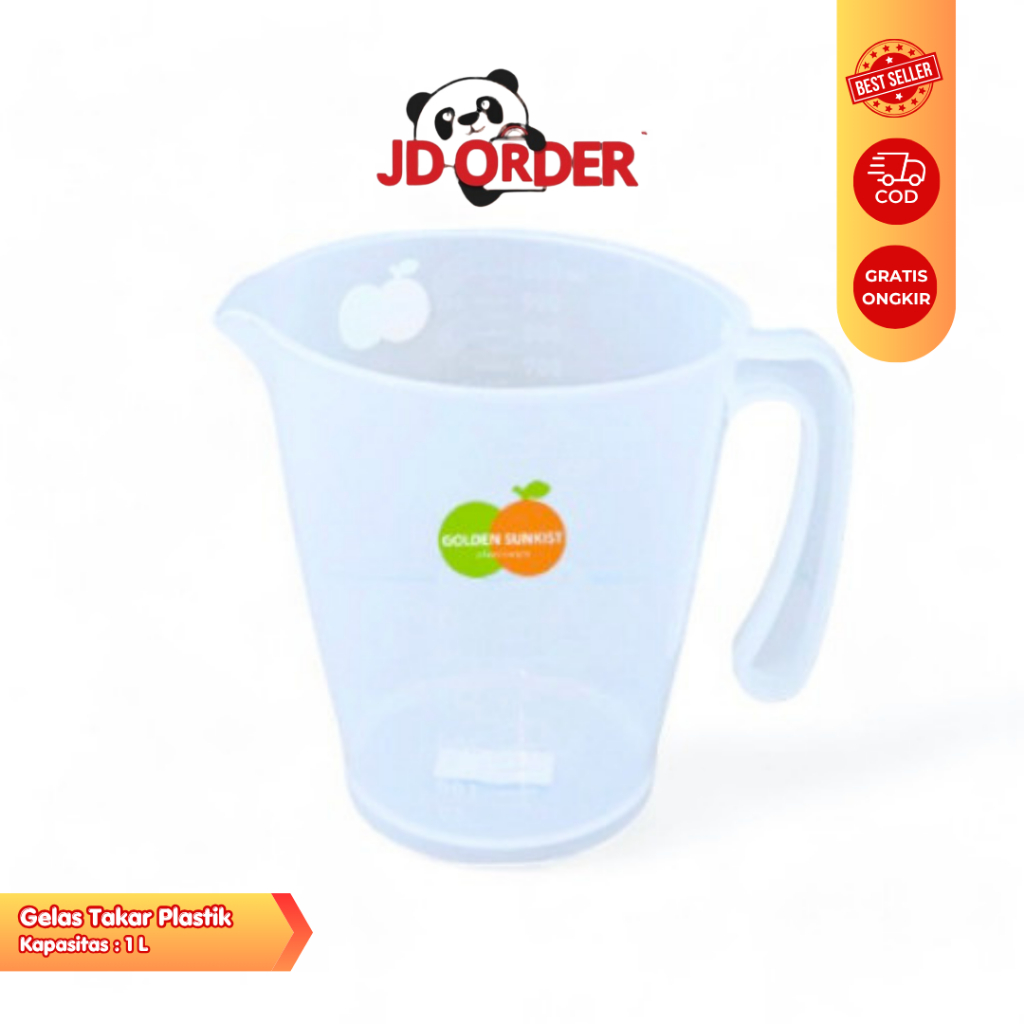 Gelas Takar Ukur Plastik 1000ml Golden Sunkist GU-5042