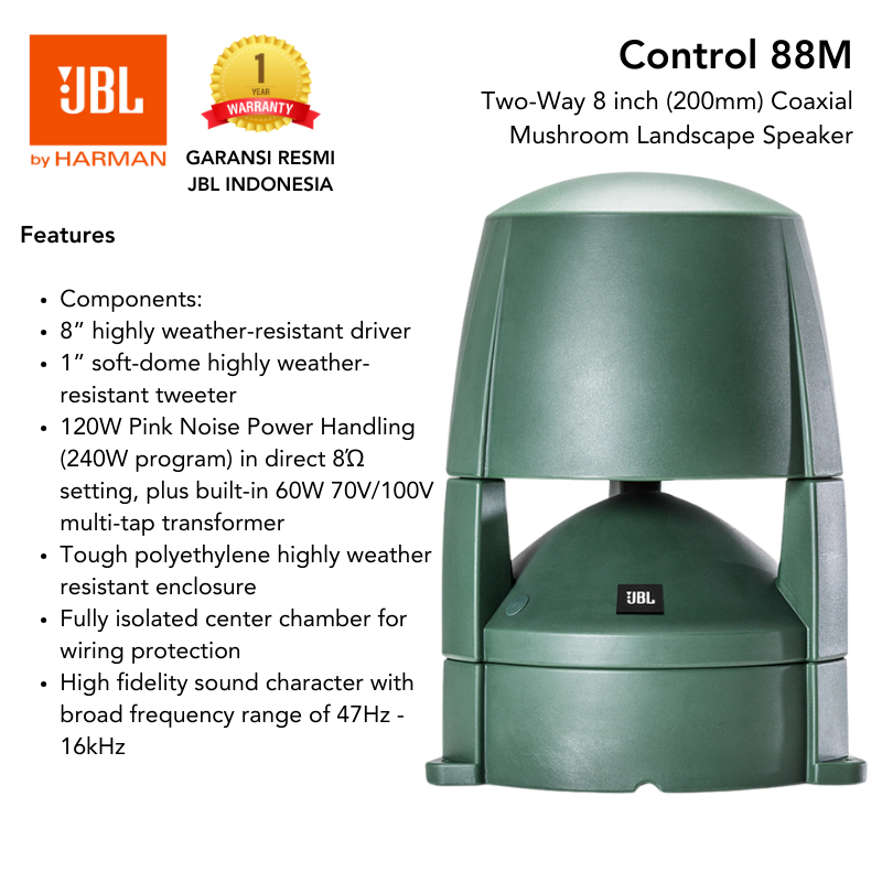 Speaker JBL Control 88M 88-M 88 M 2-Way 8 inch Outdoor Speaker