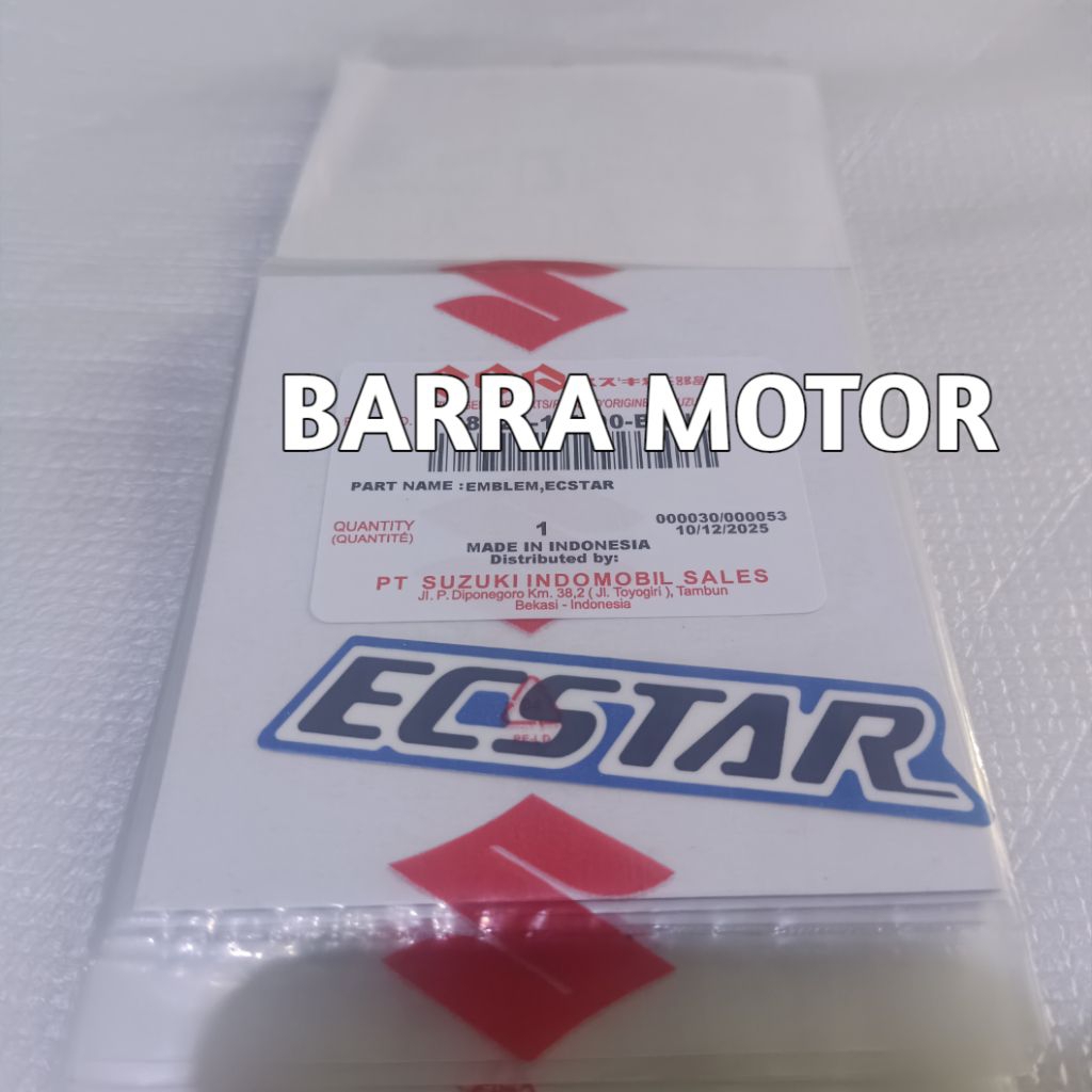 Stiker Emblem Tulisan ECSTAR Original SGP