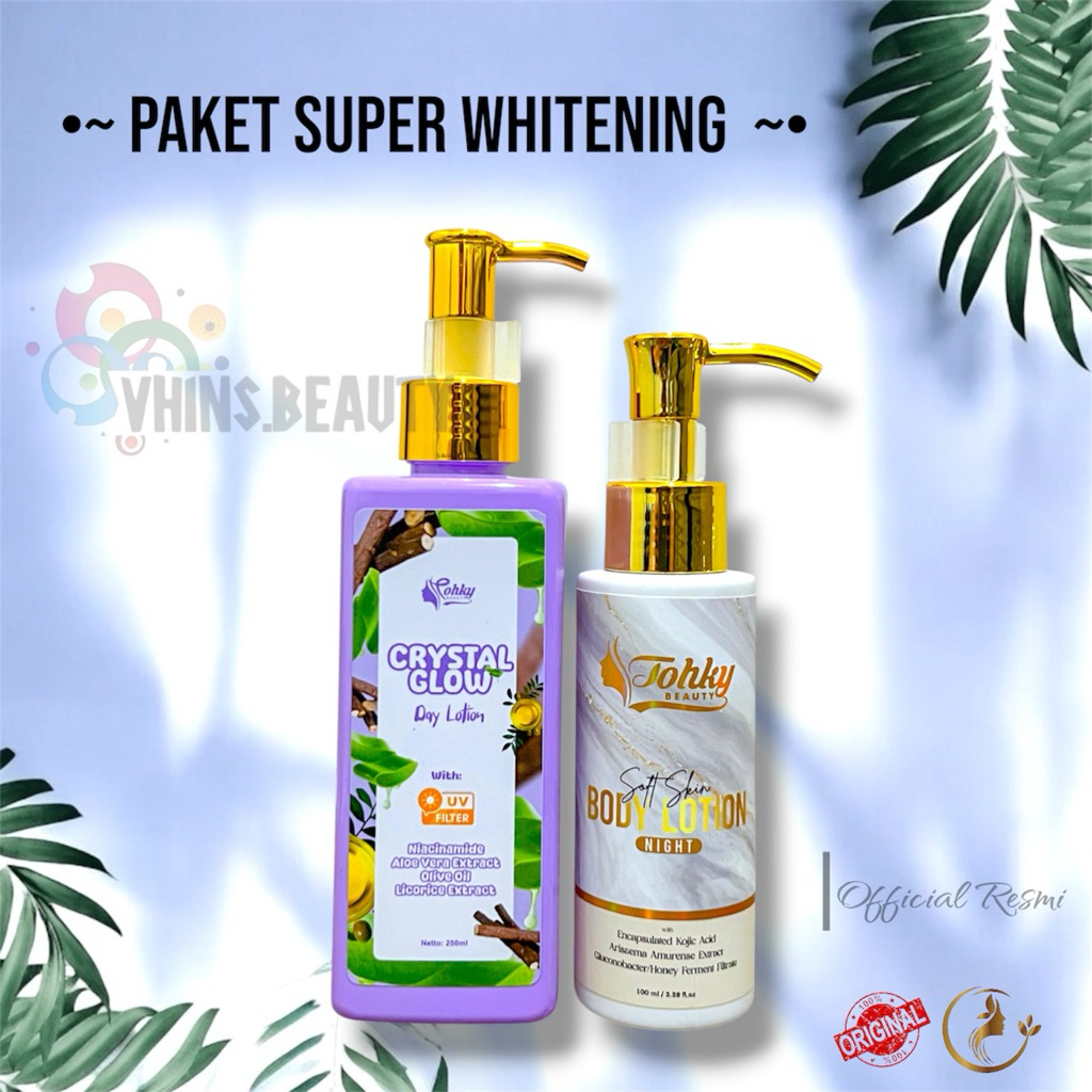 PAKET SUPER WHITENING LOTION TOHKY BEAUTY