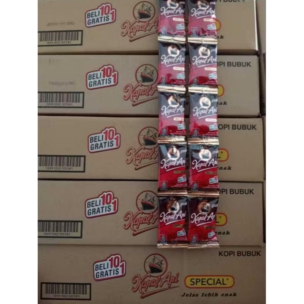 Kopi Kapal Api Mini 6.5g Tanpa Gula - 20 Renceng dalam Satu Dus