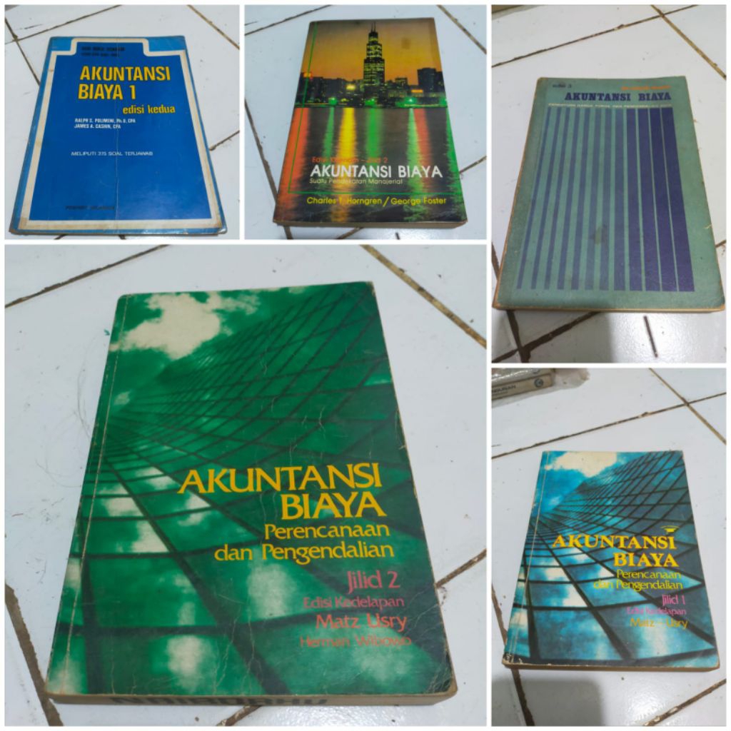 Akuntansi Biaya perencanaan dan pengendalian edisi keenam jilid 1 & 2  / Akuntansi biaya penentuan h
