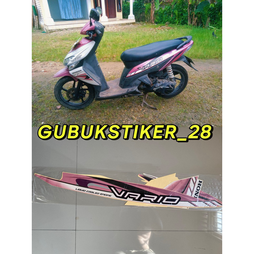 STRIPNG STIKER LIS BODY MOTOR HONDA VARIO 110 KARBU 2009 PINK