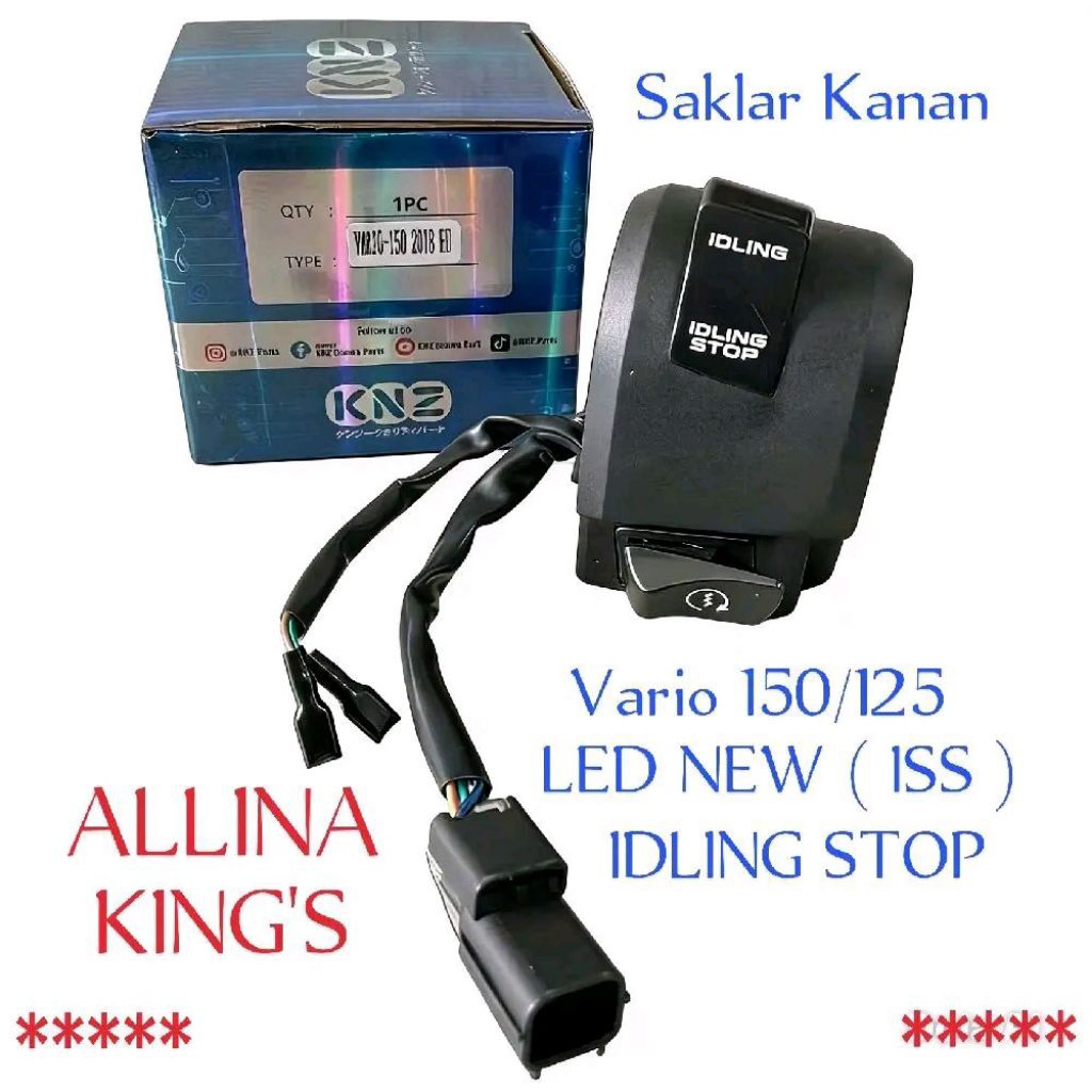 Saklar Kanan Honda Vario 150 & 125 Led New ISS IDILING STOP Tahun 2018 2019 2020 2021 2022 2023 2024