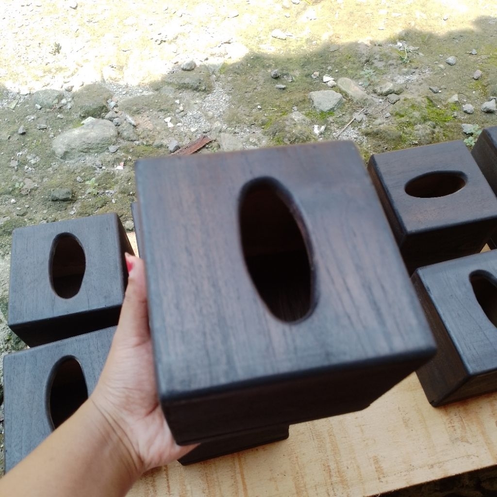 KOTAK TISSU KAYU JATI KECIL/KOTAK TISSU AWET/BOX TISSU KAYU/BOX TISSU ESTETIK