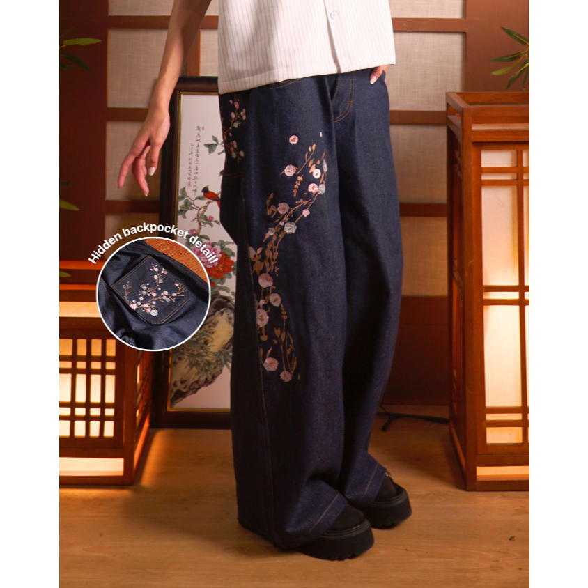 [BEST SELLER] Hishiro s Raku Raw Denim Jeans | Celana Sakura Barrel