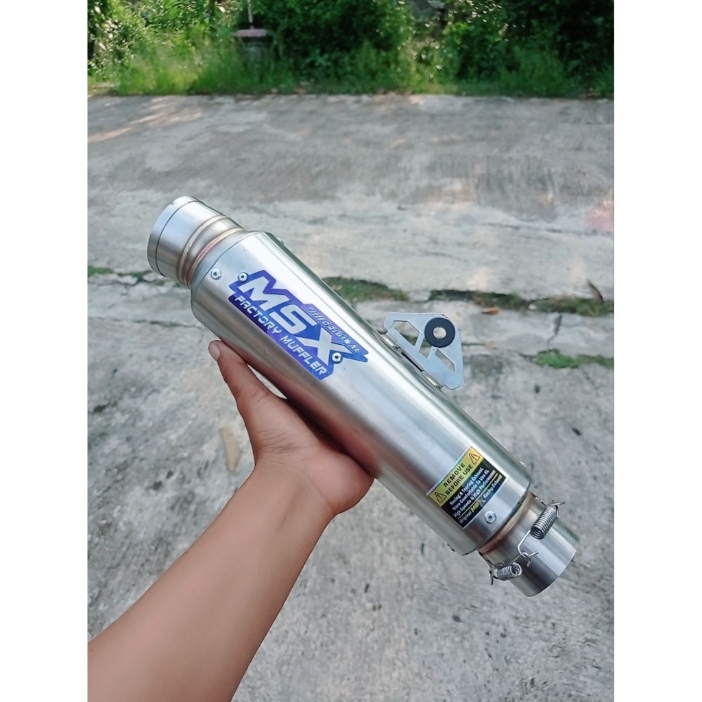 slincer knalpot original msx kompetisi dos panjang 25cm jrm inlet 50