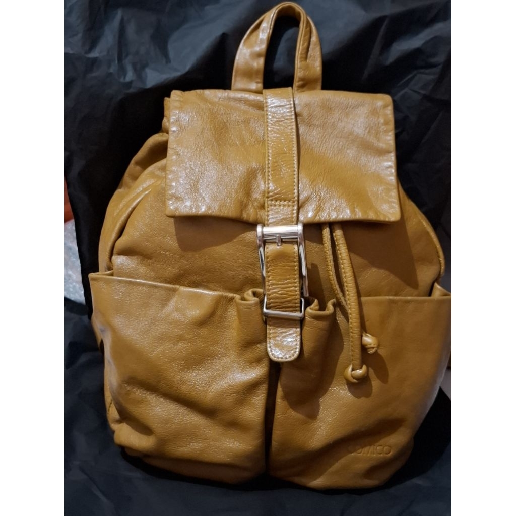 preloved Ransel kulit asli