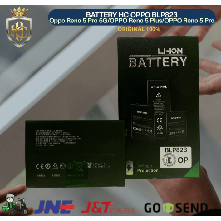 BATERAI BLP823 Oppo Reno 5 Pro 5G/OPPO Reno 5 Plus/OPPO Reno 5 Pro NEW ORIGINAL