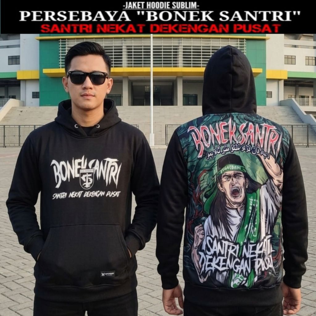 Jaket Hoodie Persebaya Bonek Santri