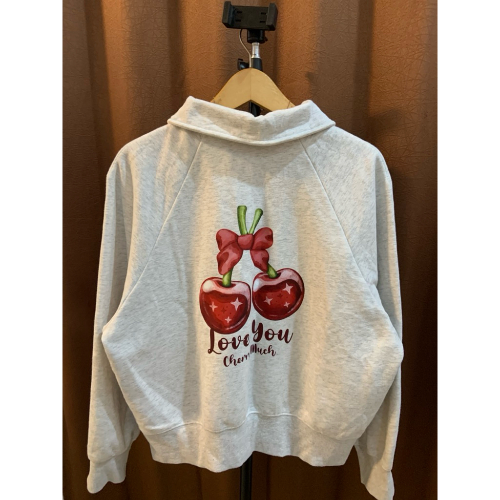 crewneck halfzip || crewneck cherry || halfzip