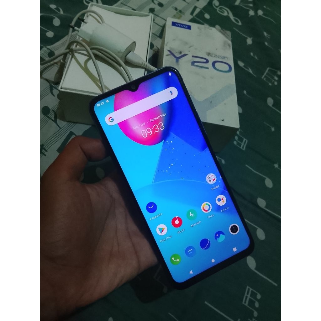 VIVO Y20 4G RAM 4/64 KOMPLIT