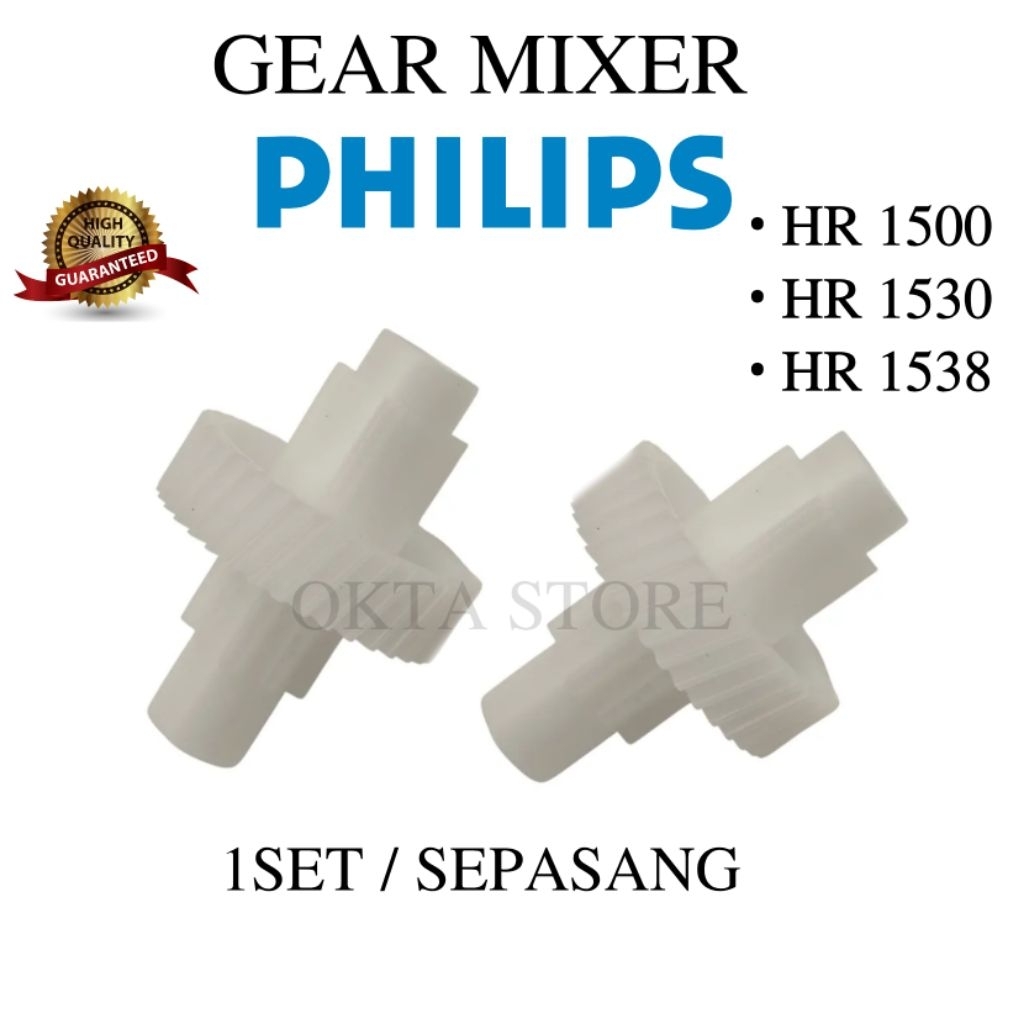 GIGI GEAR / GERIGI MIXER PHILIPS TIPE HR 1530 1500 1538