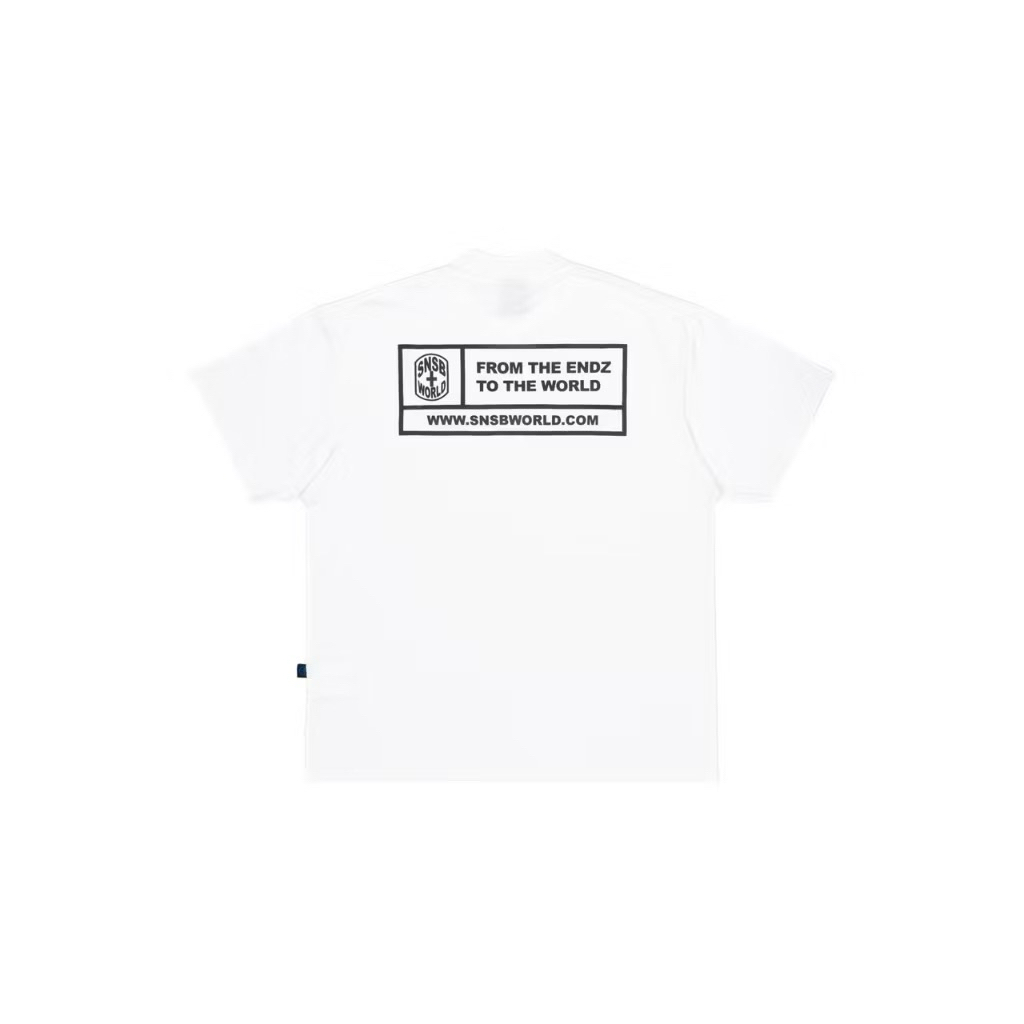 (100% ORIGINAL) SIZE S | BRAND NEW | FORM WHITE | KAOS SNSB | TSHIRT SNSB | SNSB | SNSBWOLRD