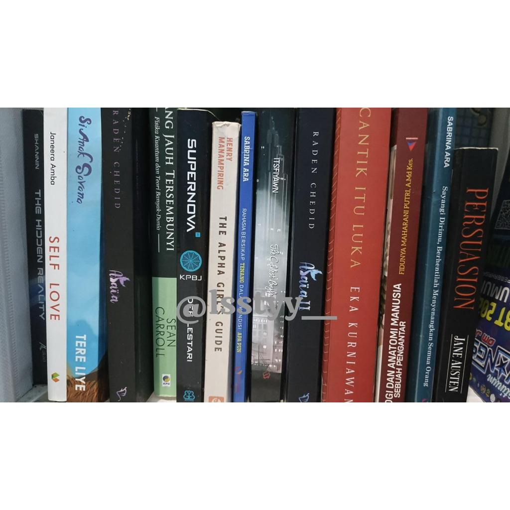 BUKU NOVEL PRELOVED || Cantik Itu Luka | Mada | The Hidden Reality | Alaia | Si Anak Savana | Self L