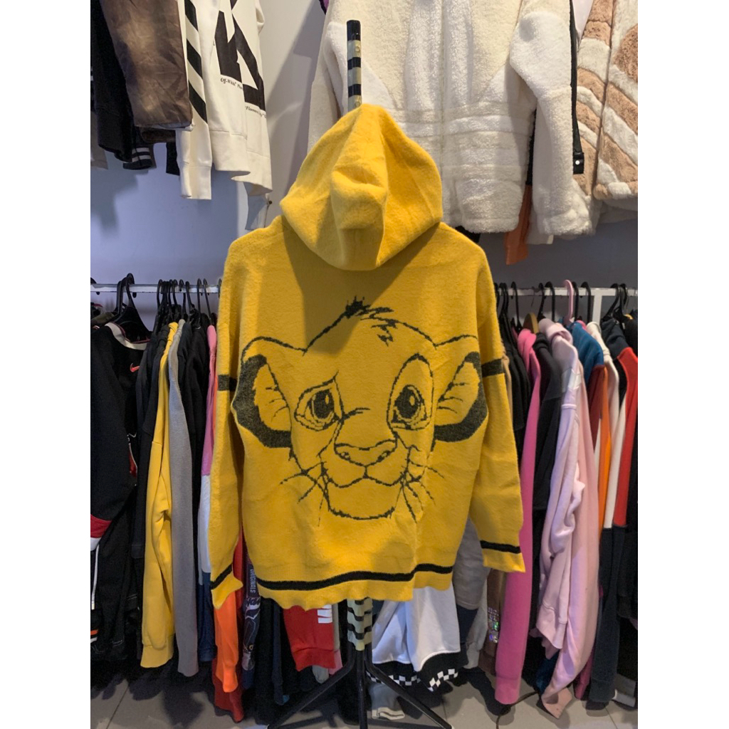 hoodie fuzzy rajut karakter//knitwear rare//simba