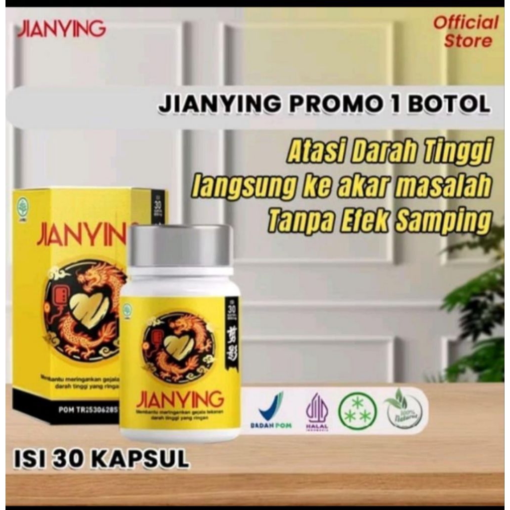 Jianying Kapsul Herbal 60 Kapsul - Stabilkan Tekanan Darah & Kolestrol