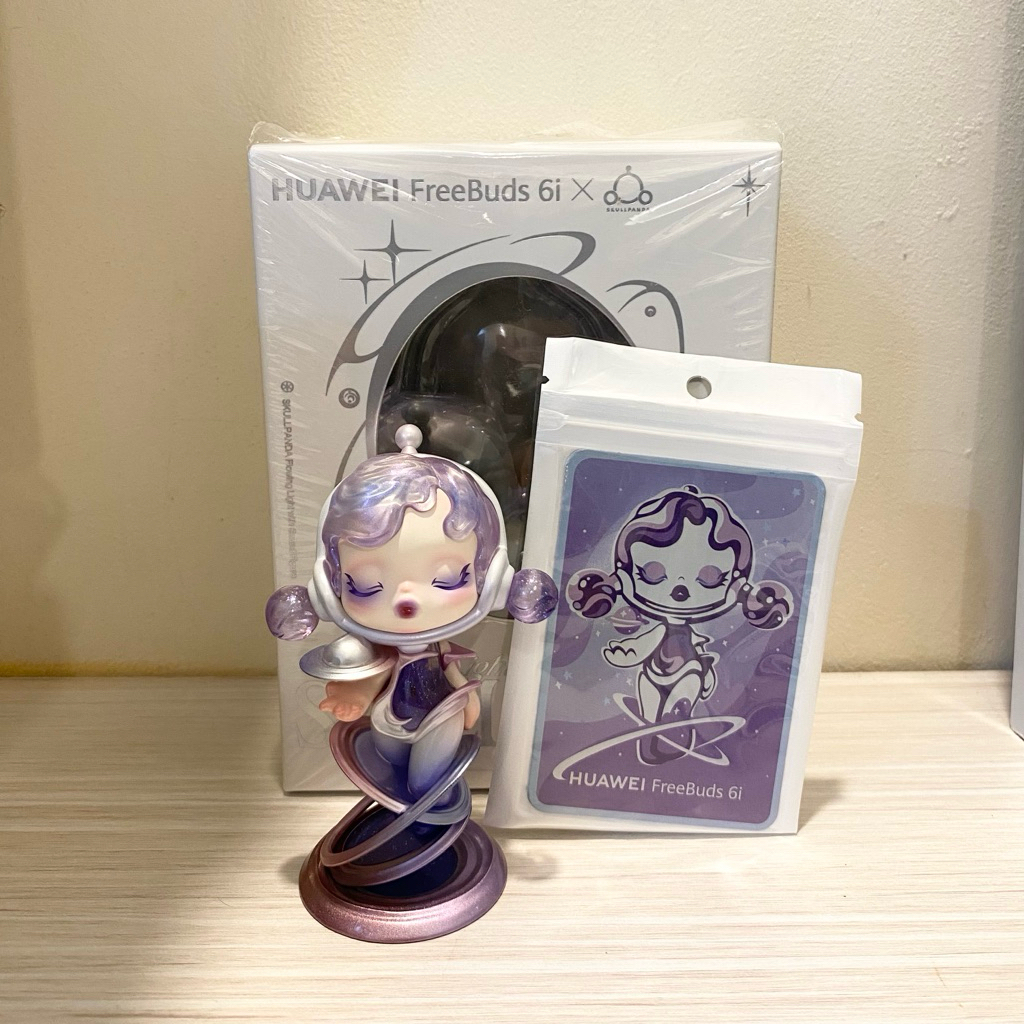 skullpanda huawei x skull panda flowing lighg purple doll the rose labubu hacipupu kubo not hirono