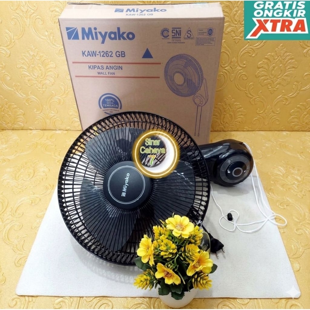 Kipas angin MIYAKO KAW-1262 GB 12 inch Dinding