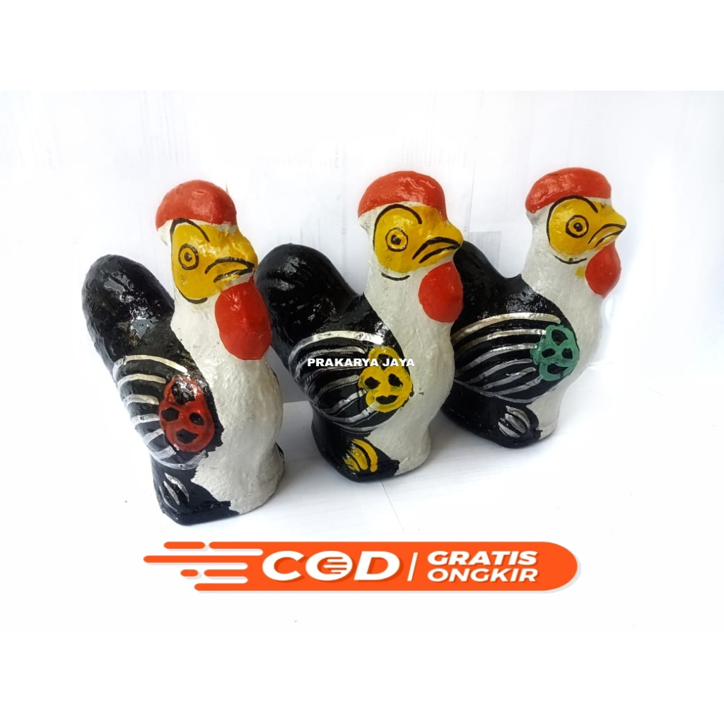 Celengan ayam jago klasik / Celengan ayam