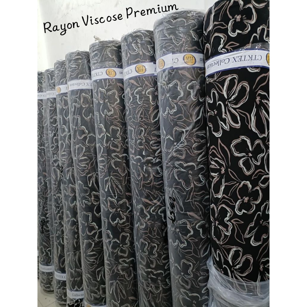 ( 0.5" Meter ) _Kain Katun Rayon Viscose Premium/Kain Rayon Premium/Kain Katun Rayon viscose Premium