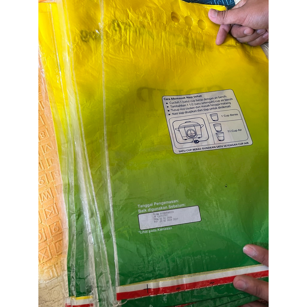Karung Laminasi Bekas Beras Ukuran 5kg Bisa Untuk Polybag Tanaman