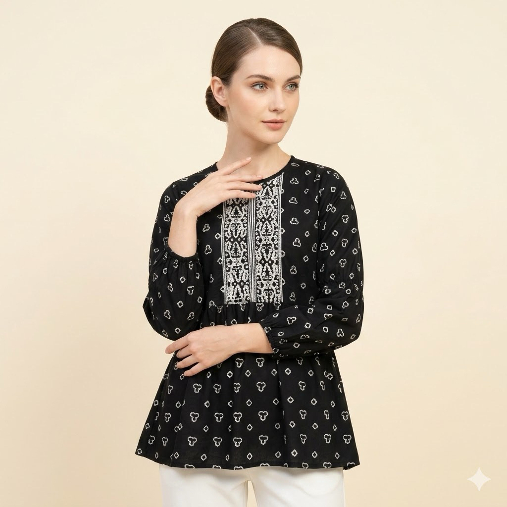 Shanaya Batik Blus Ahimsa Cap Garutan
