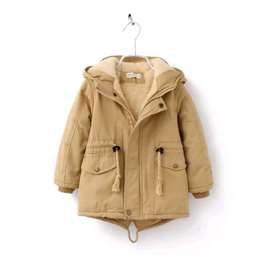 Jaket Anak Perempuan daleman bulu sherpa Usia 2-12 Tahun|Jaket Winter Anak Perempuan Lucu Bahan Tasl