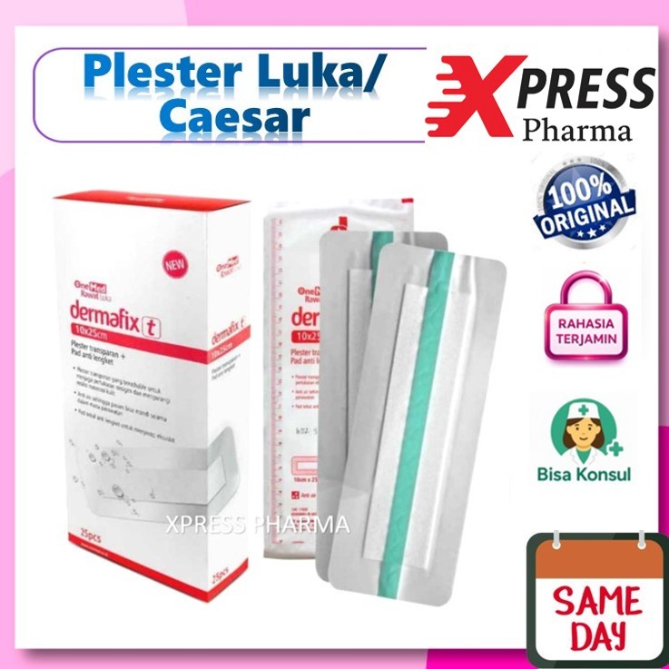 XPRESS  Caesar Jumbo Dermafix plester luka Anti Air Plesterin Perban 10 x 12 15 25 Sesar Dermafik