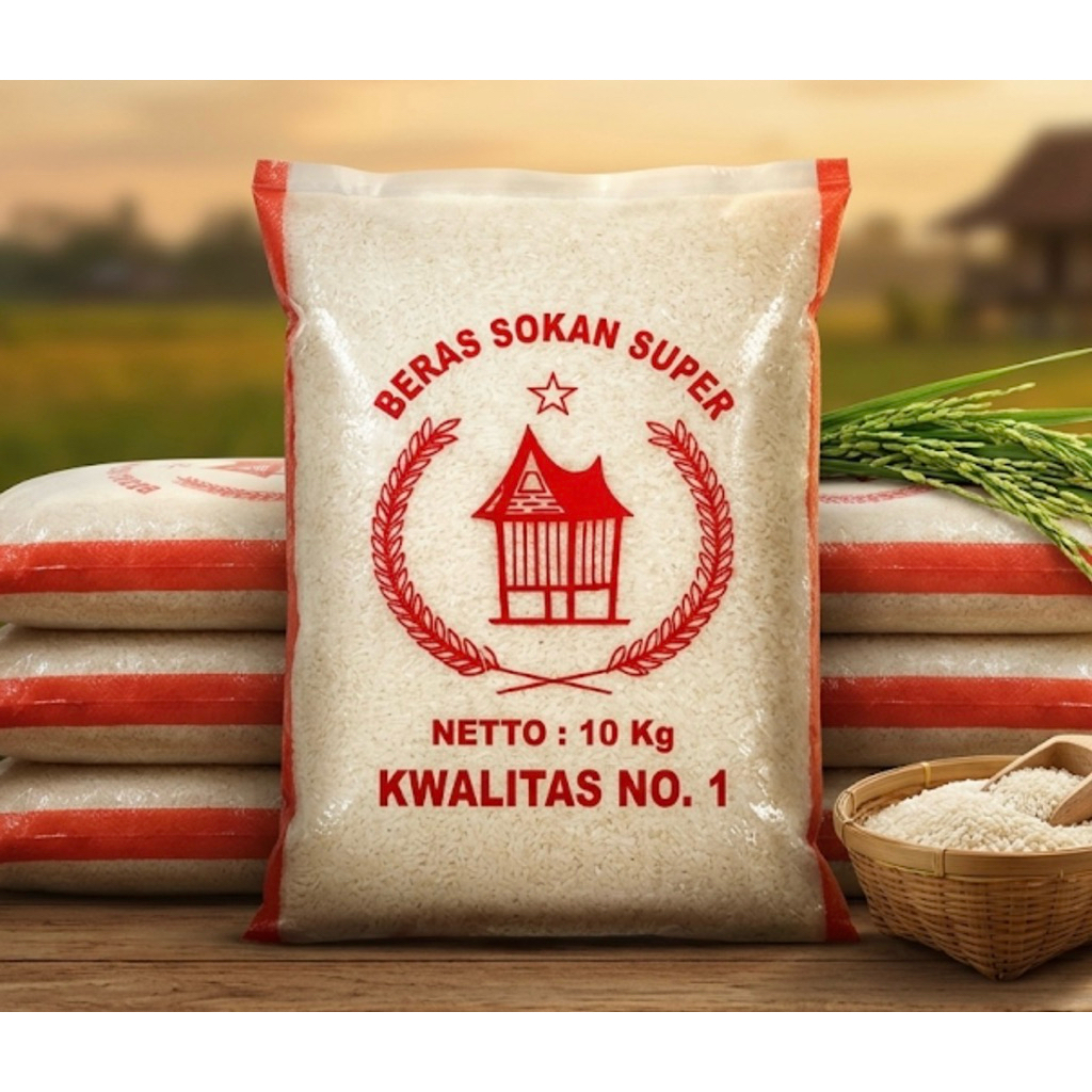 BERAS SOLOK SOKAN SUPER KUALITAS No 1 - BAREH SOLOK - BAREK SOKAN