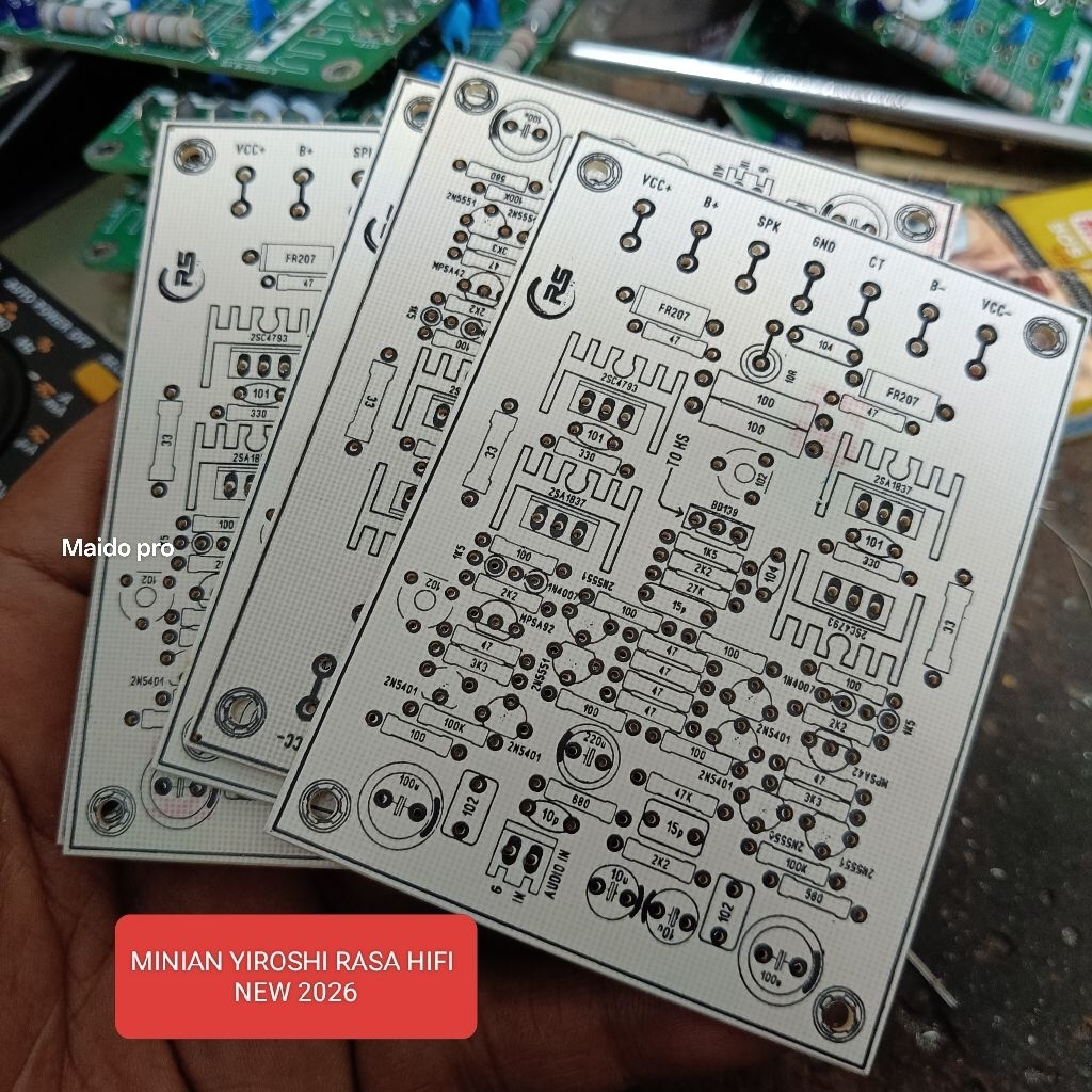 Pcb minian yiroshi rasa hifi PCB kit driver power amplifier