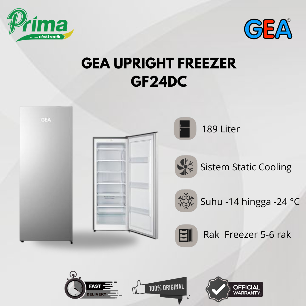 GEA GF24DC 6 Rak FREEZER STANDING GARANSI