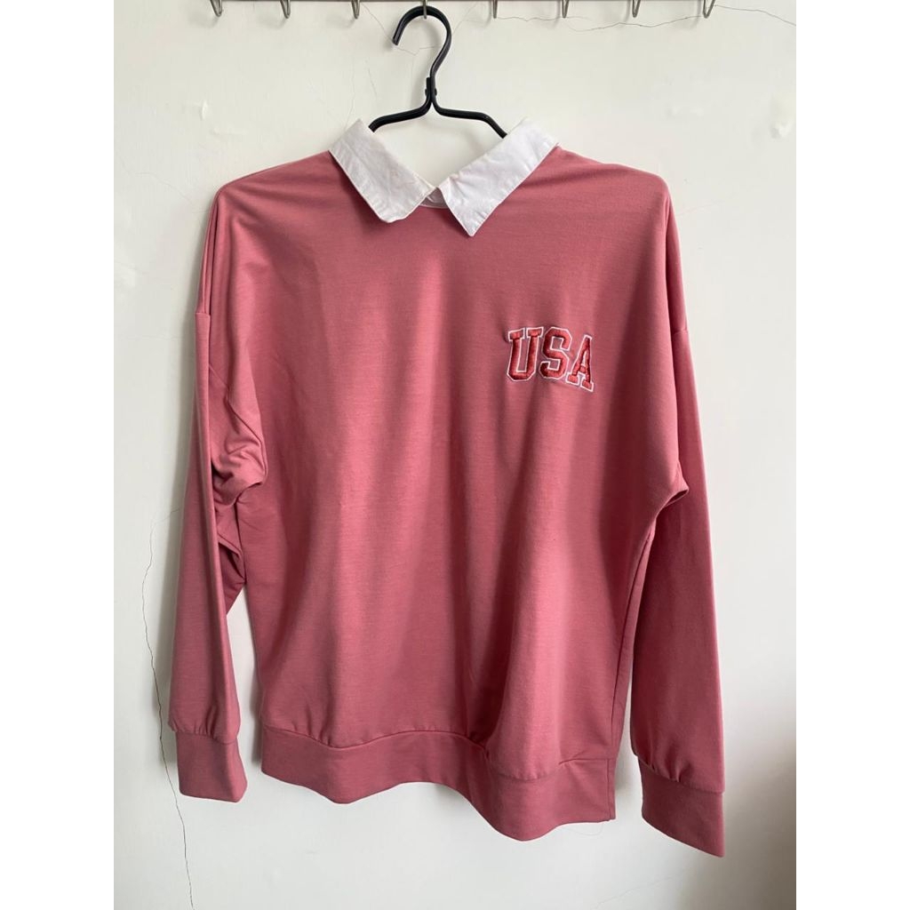 PRELOVED kemeja blouse pink by jj