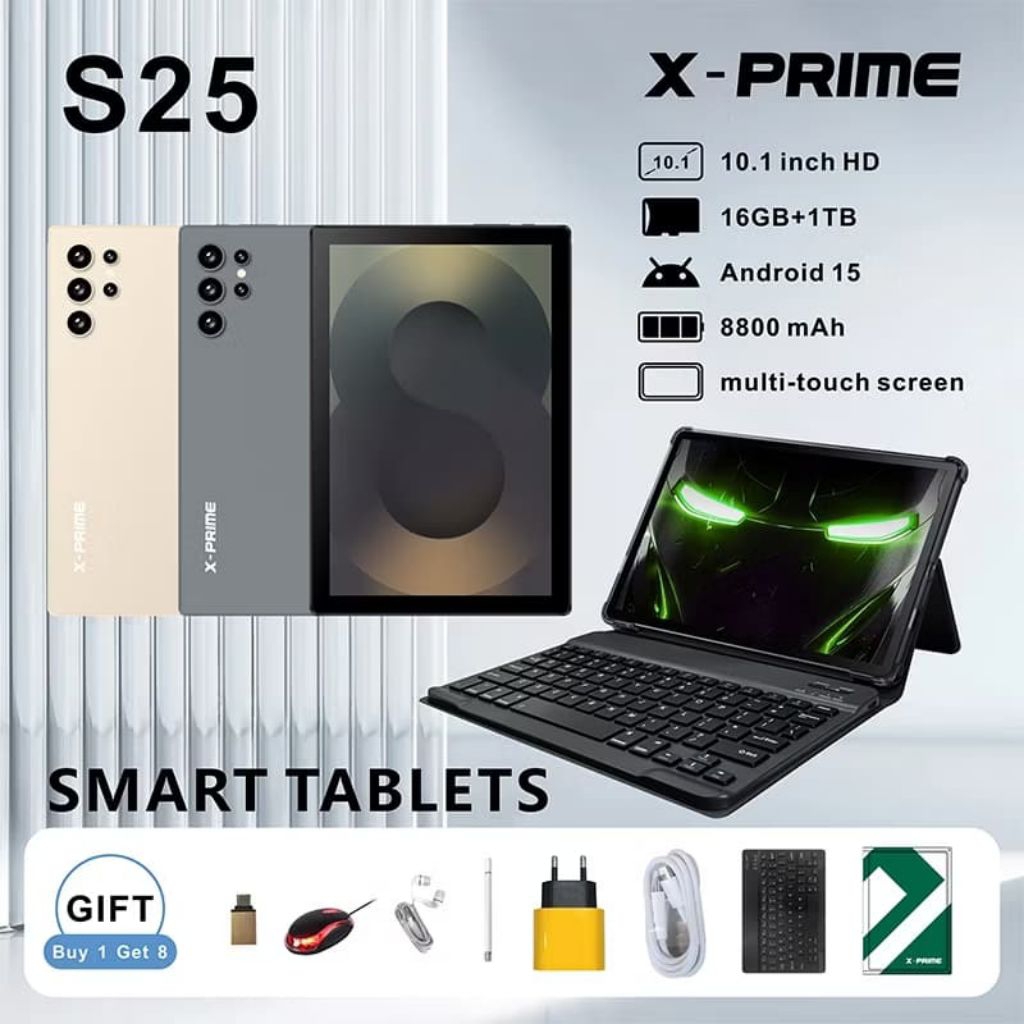 Tablet X-Prime S25 Ram 16+1TB Garansi 1 tahun