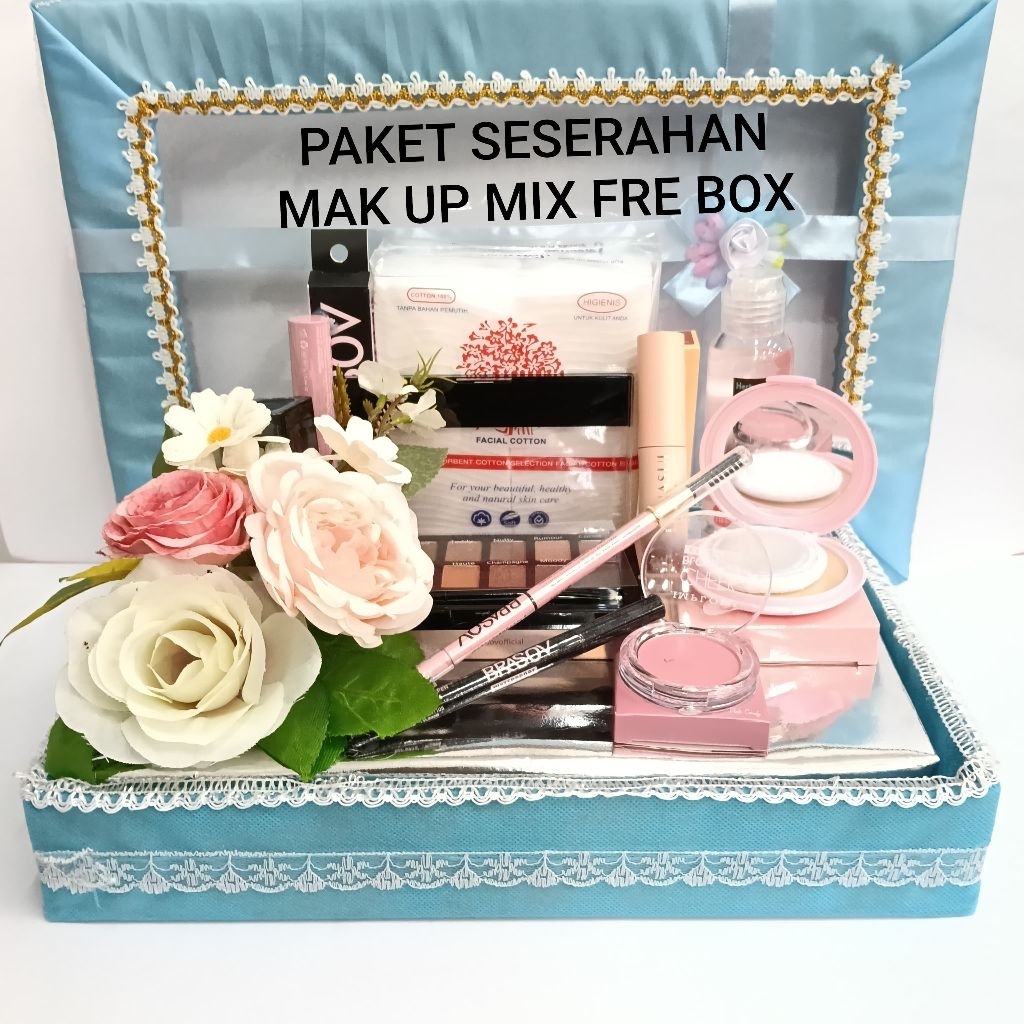 PAKET SESERAHAN/ HANTARAN NIKAH MAKE UP  FREE BOX