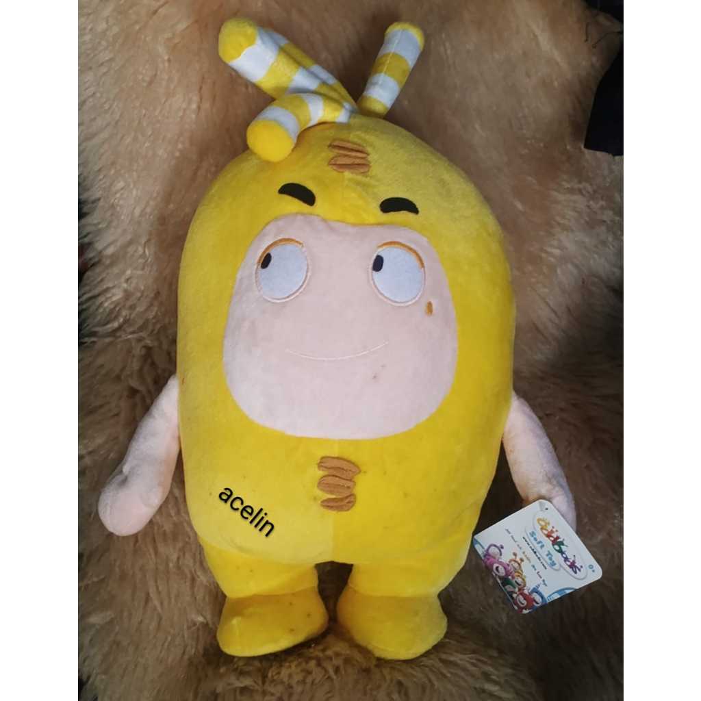 Rare Oddbods Yellow Bubbles standing cute original - Tinggi-+45cm