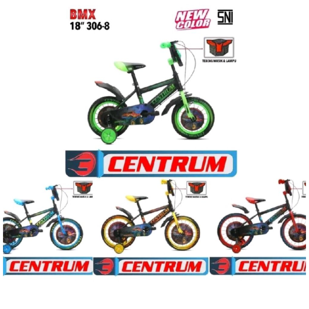 Bmx 18 inch Centrum Sepeda Anak Laki-laki