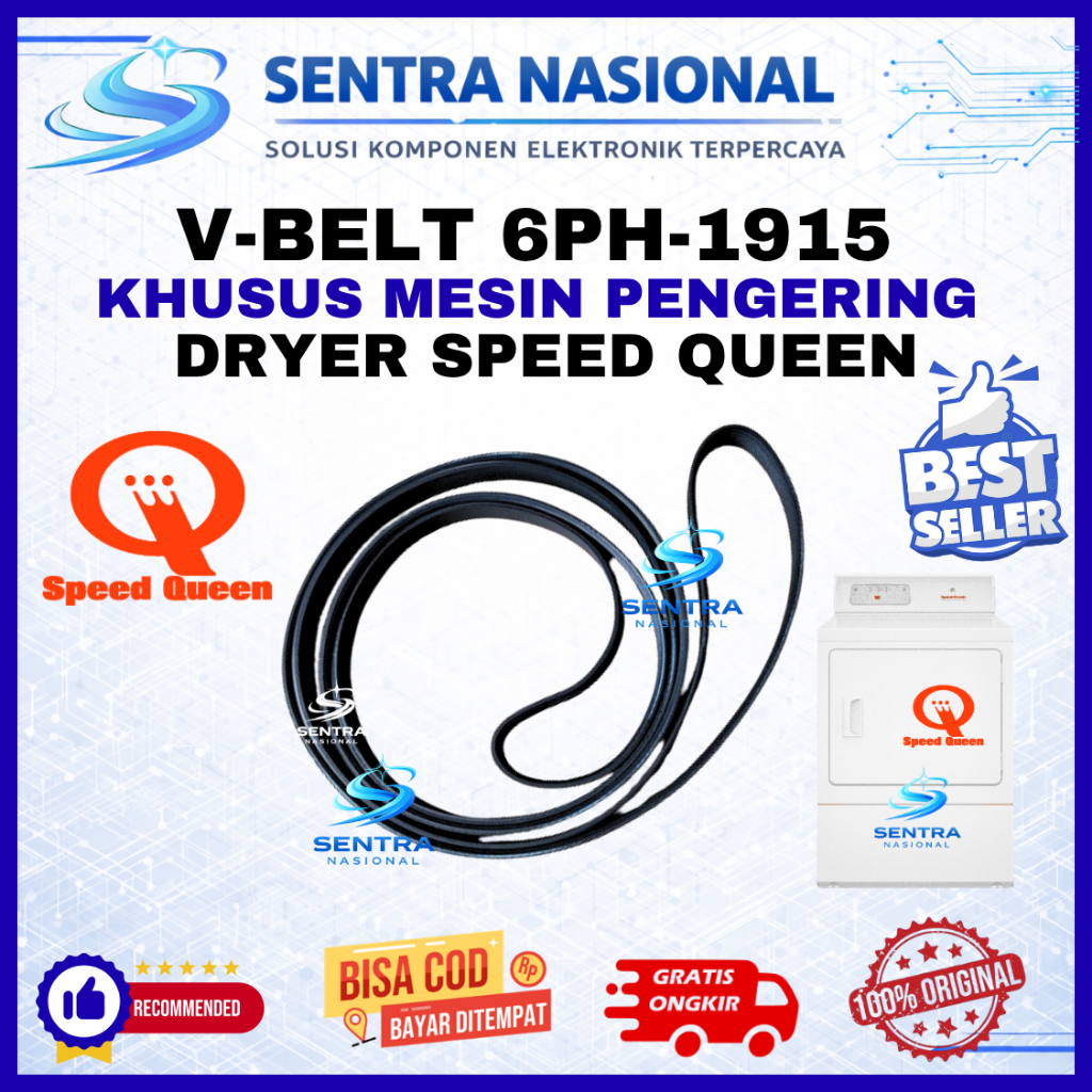 KARET MESIN PENGERING 6PH-1915 SPEED QUEEN ORIGINAL | BELTING DRYER SPEED QUEEN 6PH 1915 ASLI | VANB