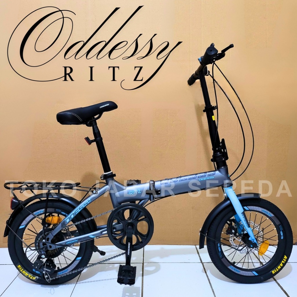 Sepeda Lipat Odessy Ritz 20 Inch Bahan Alloy Rem Discbrake