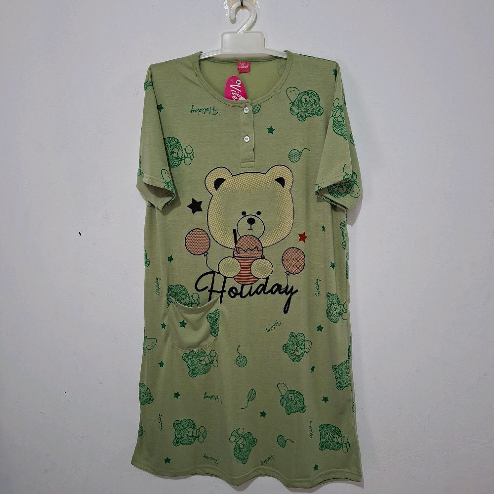 Baju Tidur wanita dewasa Daster Ukuran Besar Big Size motif holiday / Daster Jumbo XXXL / Babydoll /
