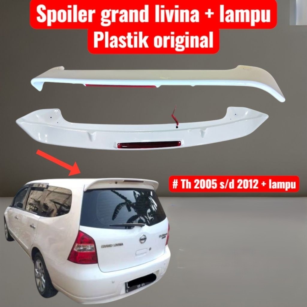 Spoiler Nissan Livina 2007-2012 - Spoiler Belakang Grand Livina