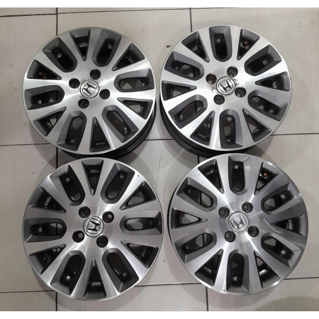 Velg pelek mobil Second murah oem Honda Mobilio Ring 15 bisa untuk jazz brio city