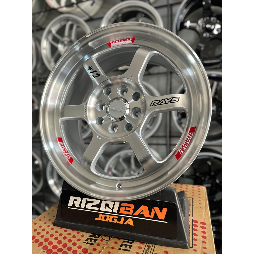 velg te37 12 r16 full polish pcd 4x100/114 kondisi baru