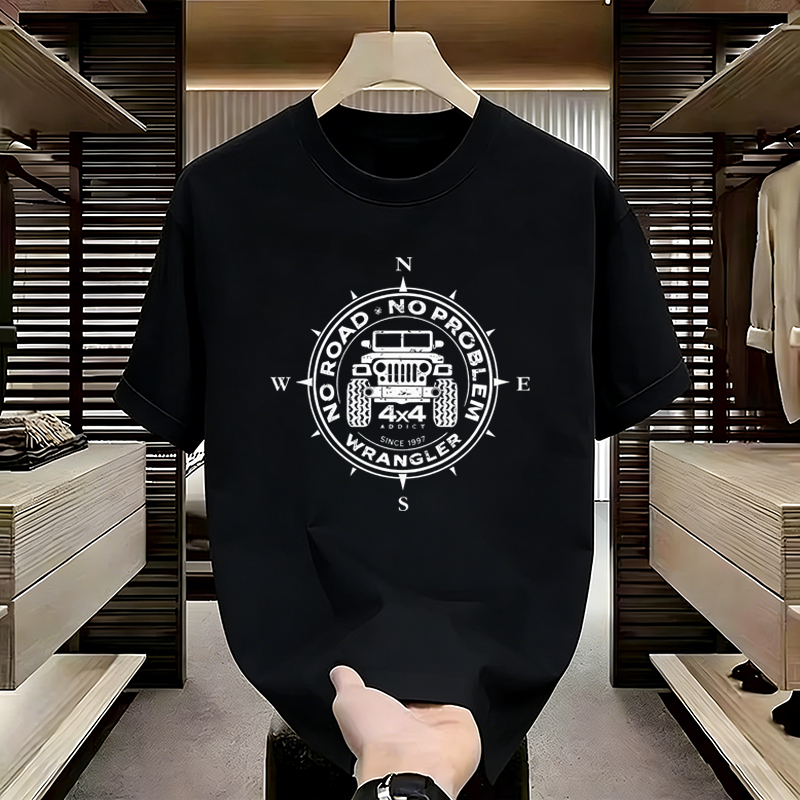 Kaos Pria Distro Kaos Lengan Pendek Jeep Wrangler 4x4 Kaos Hitam Kaos Putih Cotton Combed Ukuran COD